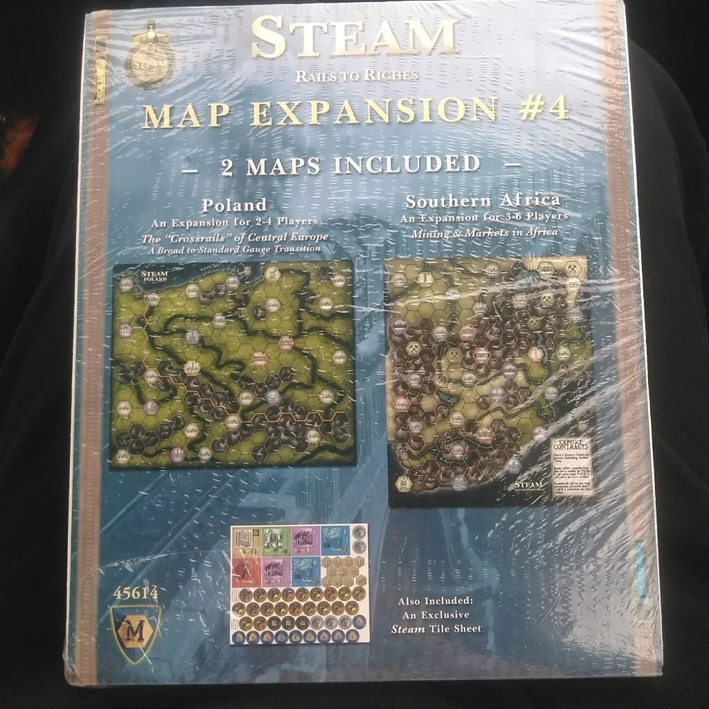 Steam Rails to Riches Map Expansion #4 of 2 Maps Poland South Africa Train Game